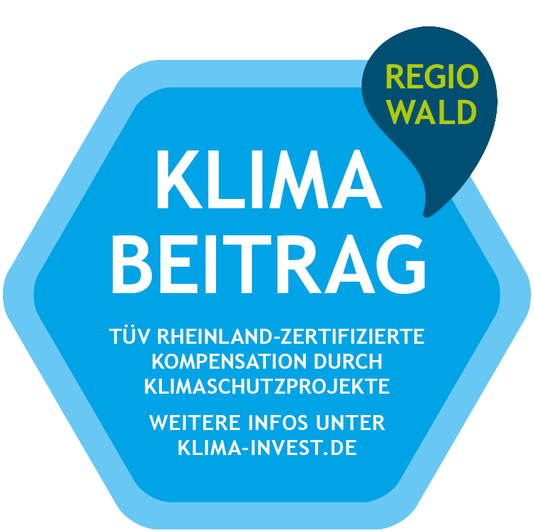 Siegel Klimabeitrag REGIO WALD Kompensation