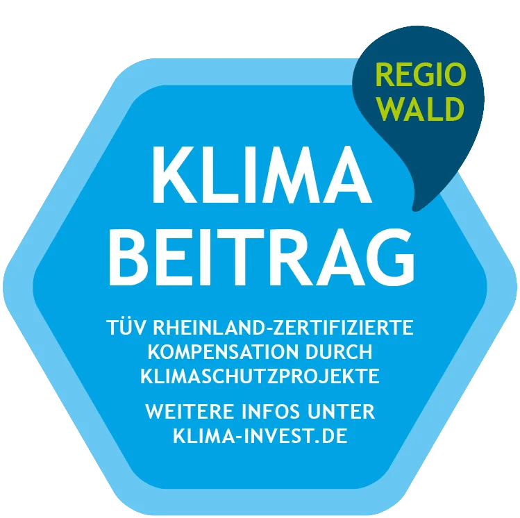 Siegel Klimabeitrag REGIO WALD Kompensation